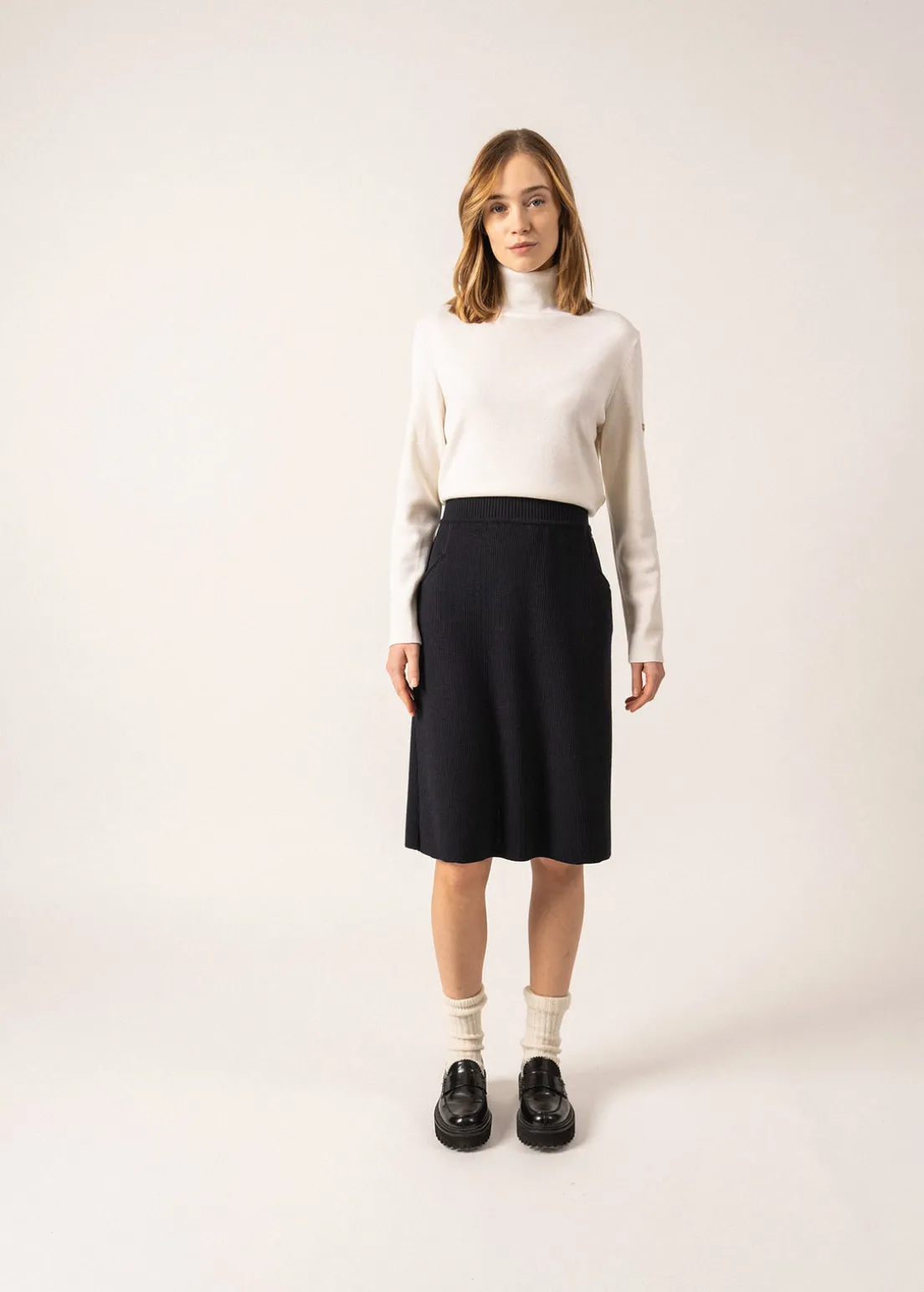 Artigues Straight Wool Skirt