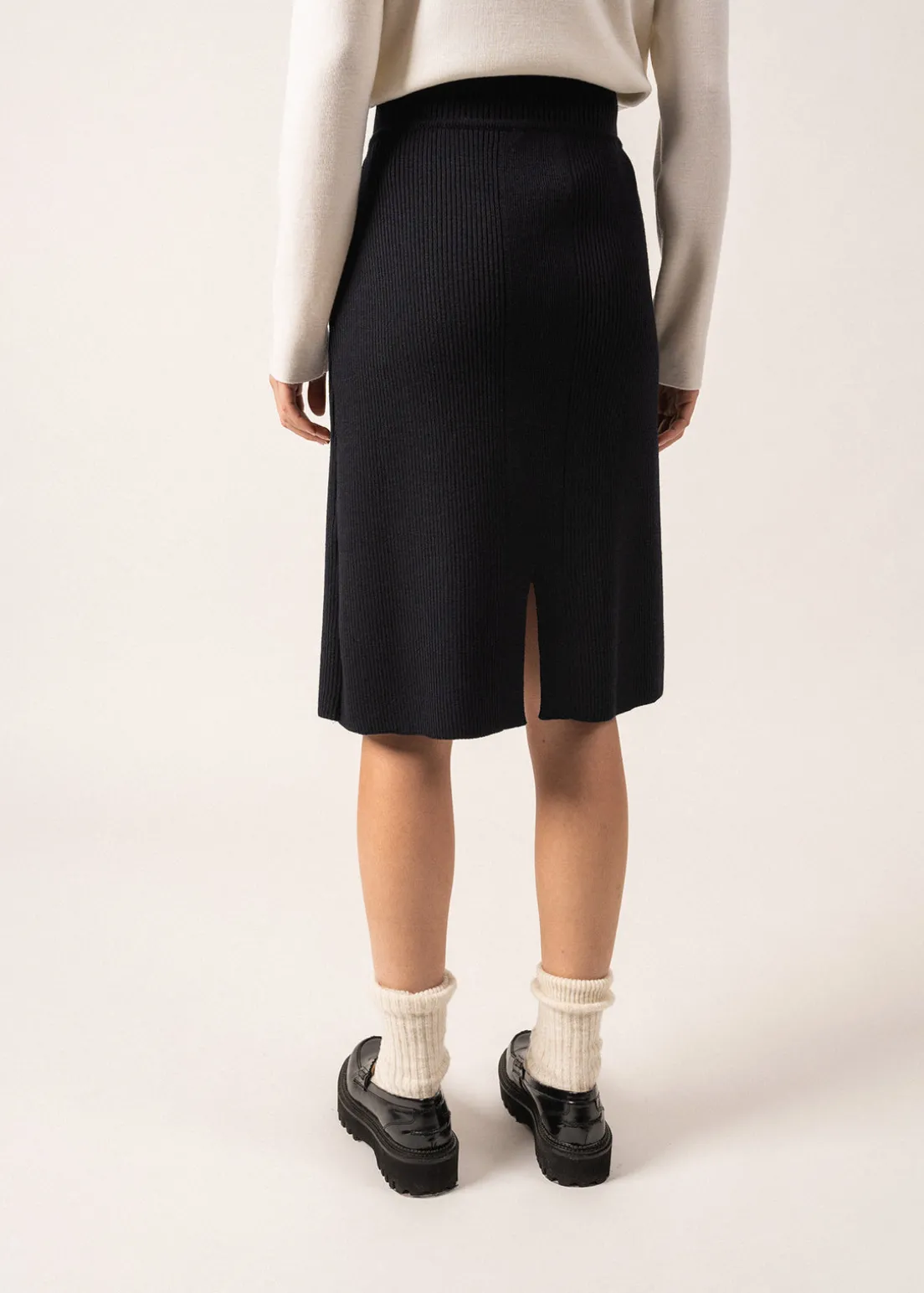 Artigues Straight Wool Skirt