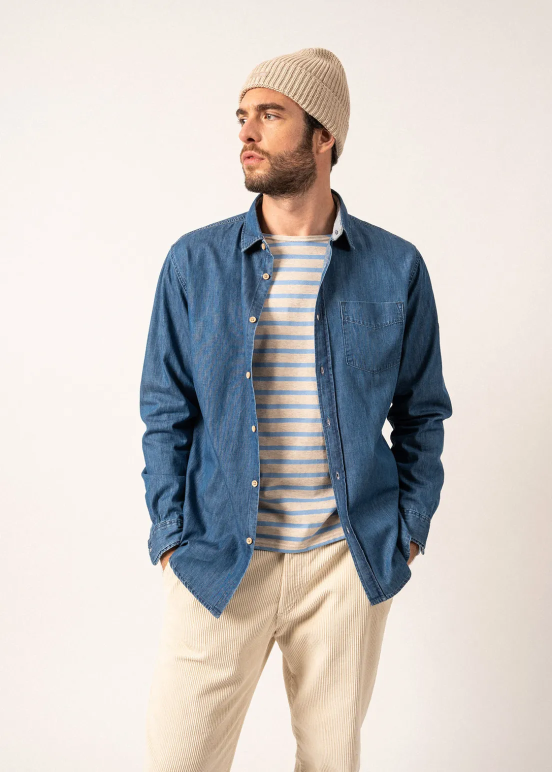 Ayden Lightweight Denim Shirt