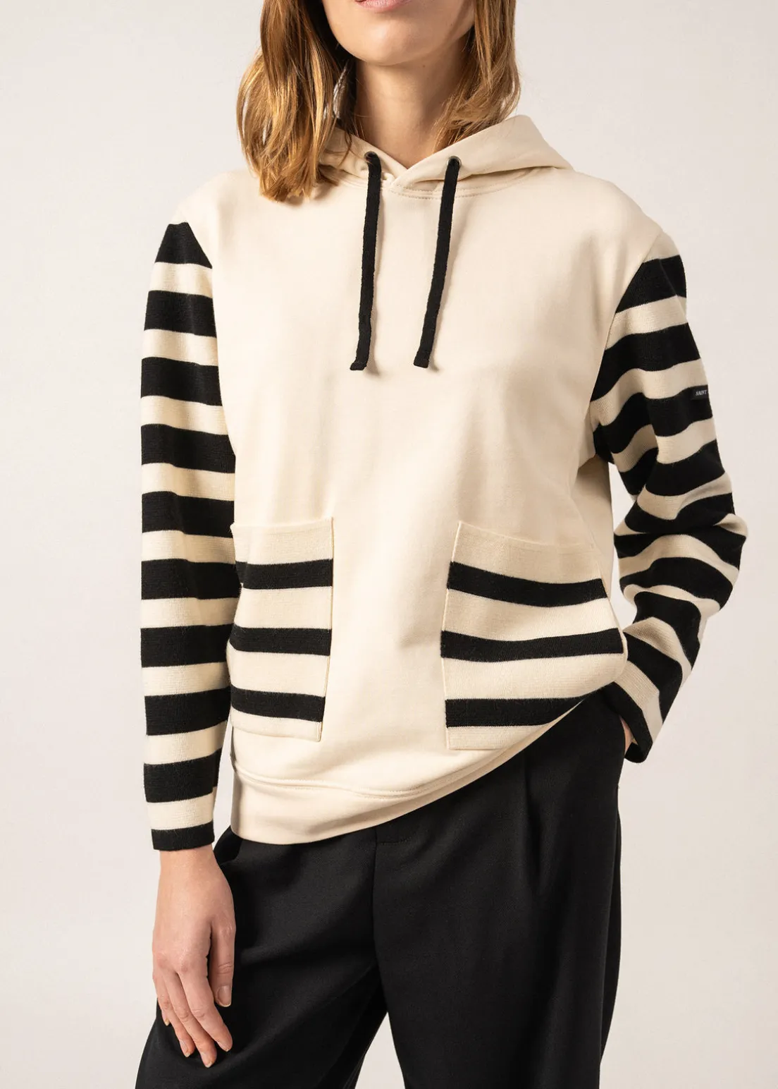 Blizzard Wool and Cotton Hooded Sweatshirt