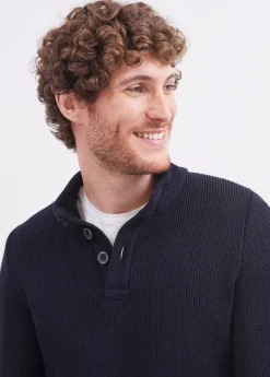 Bourboule buttoned high neck jumper