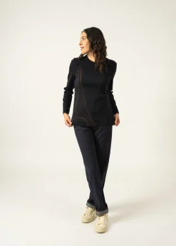 Brégançon Eiffel sailor jumper with lurex detailing