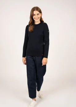 Brégançon sailor jumper with elbow patches
