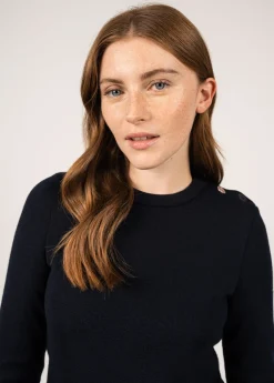 Brégançon sailor jumper with elbow patches