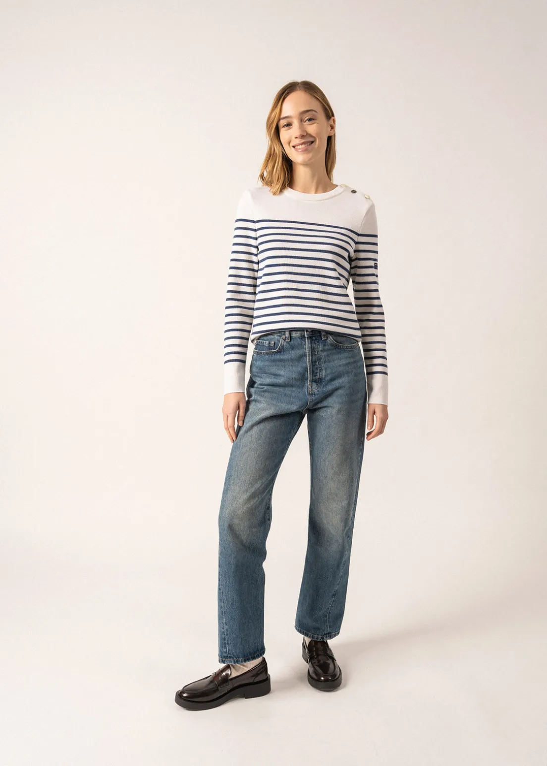 Brégançon striped sailor jumper