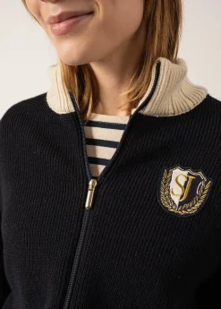 Campus Sports-inspired Cardigan