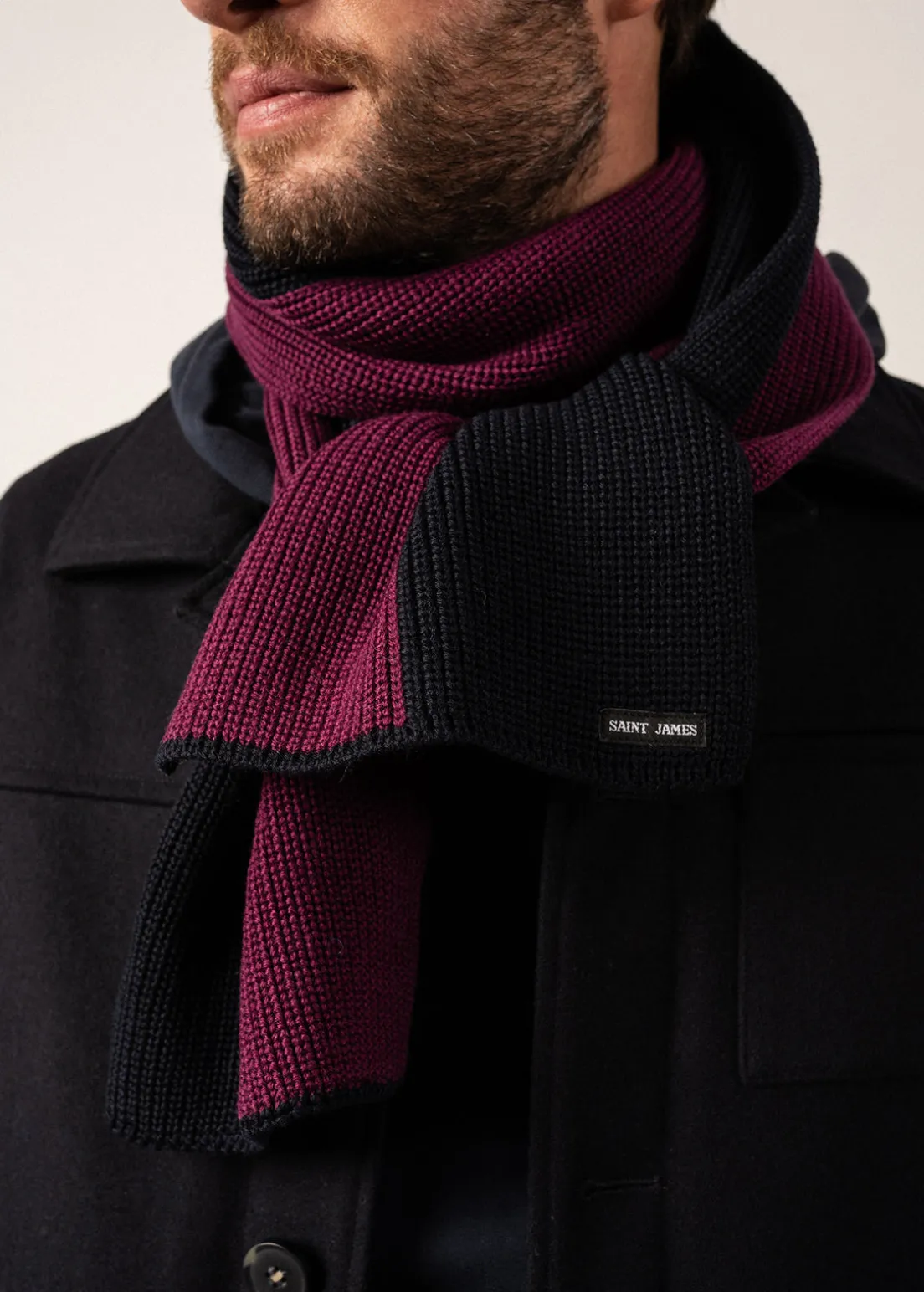 Canoe Two-tone Wool Scarf