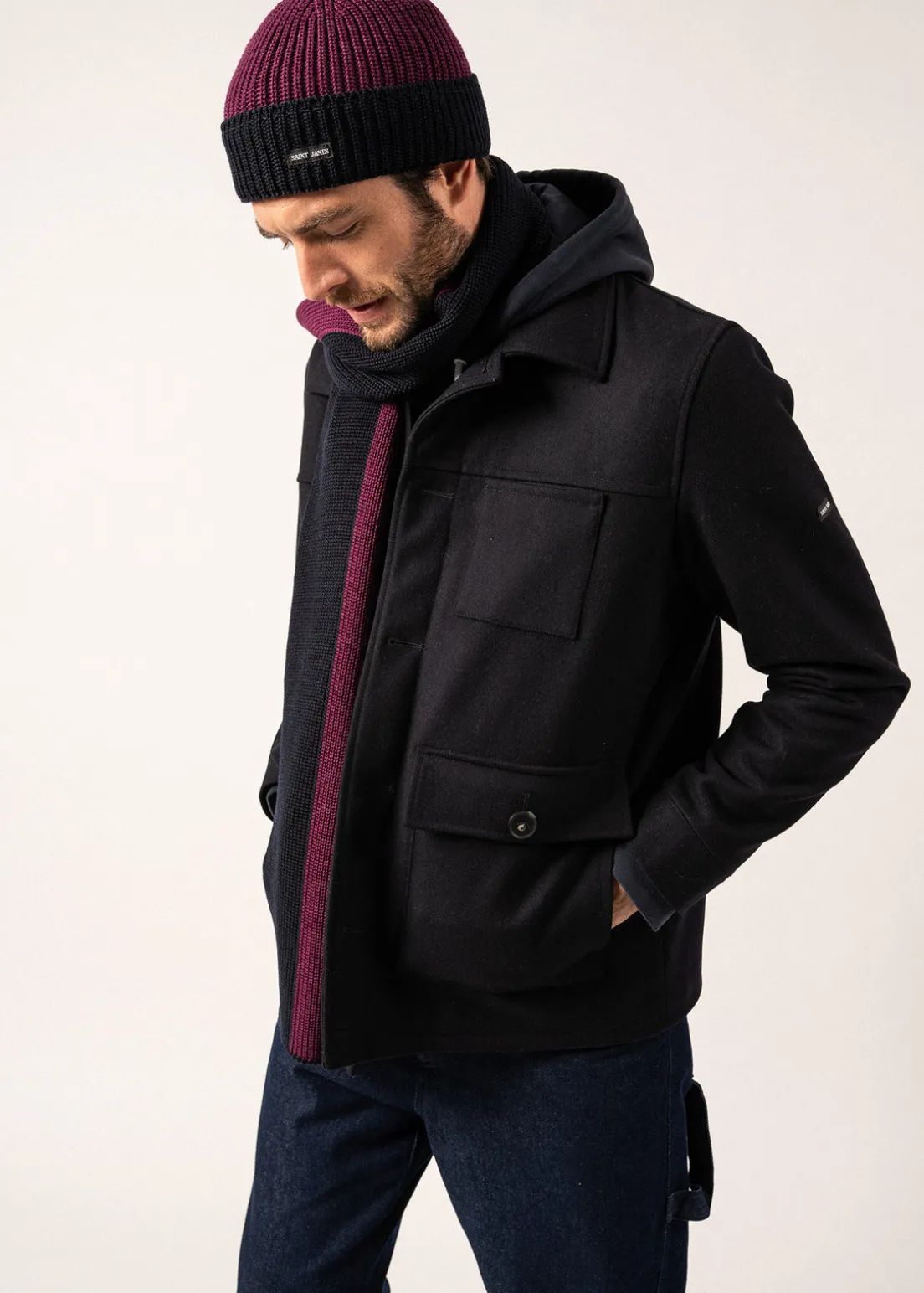 Canot Two-tone Wool Beanie