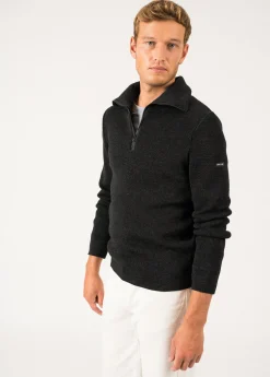 Cotentin trucker-style neck jumper