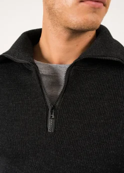 Cotentin trucker-style neck jumper