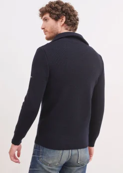 Cotentin trucker-style neck jumper