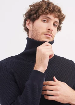 Cotentin trucker-style neck jumper