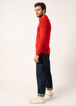 Cotentin trucker-style neck jumper