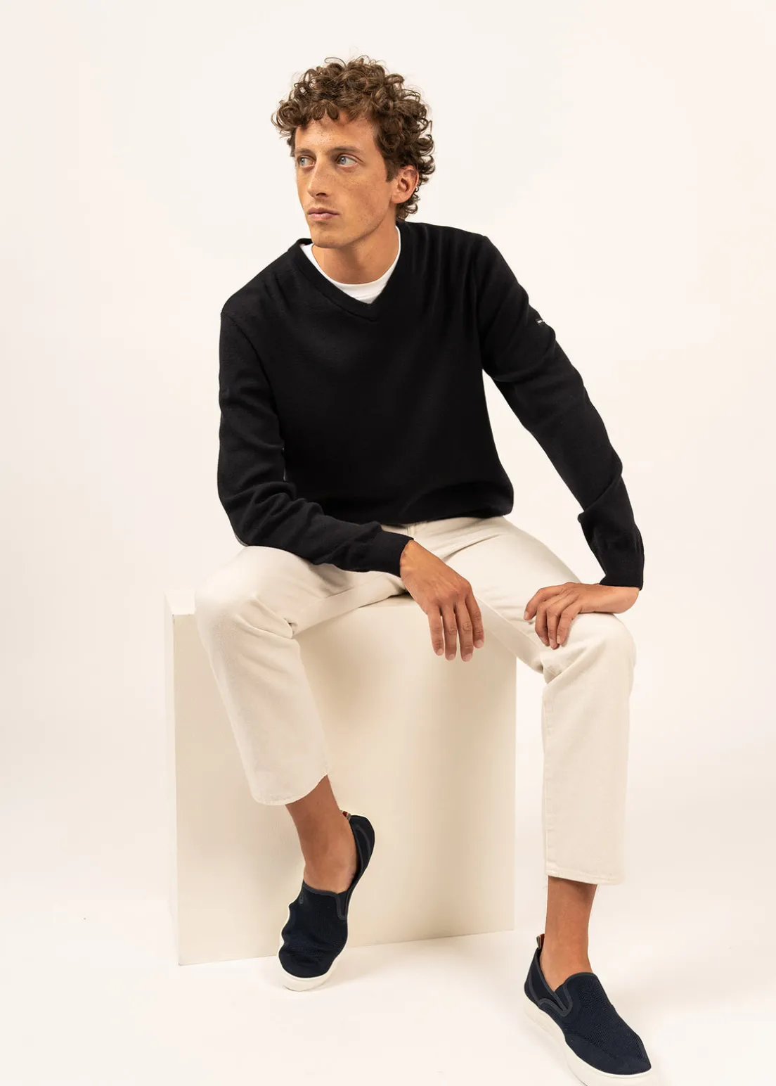 Cuirassé V neck jumper