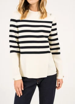 Docks Striped Wraparound Jumper