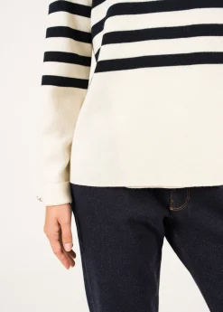 Docks Striped Wraparound Jumper