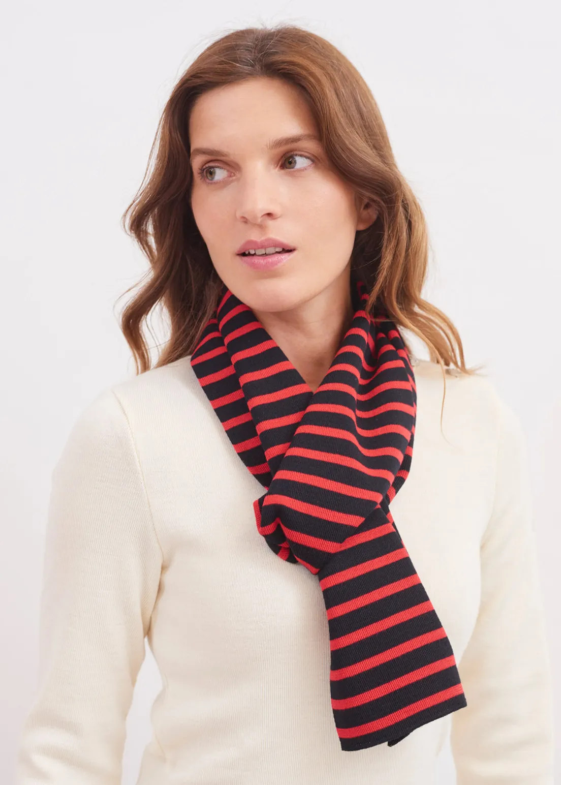 Duguay striped scarf