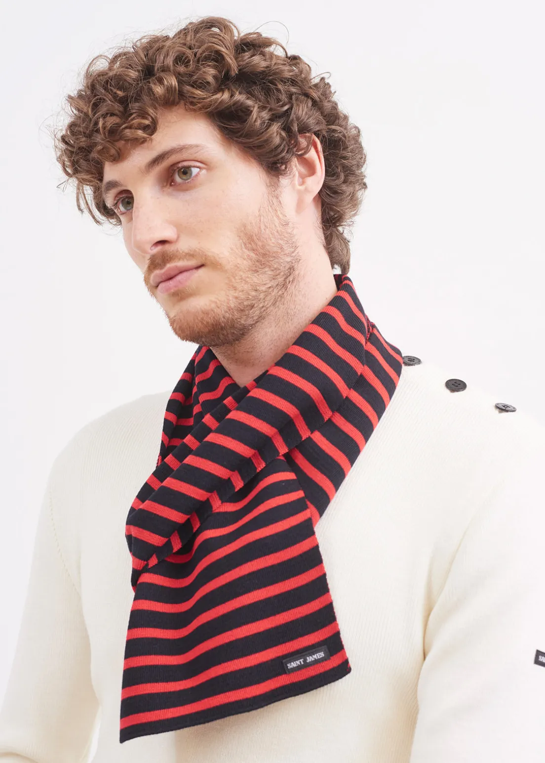 Duguay striped scarf