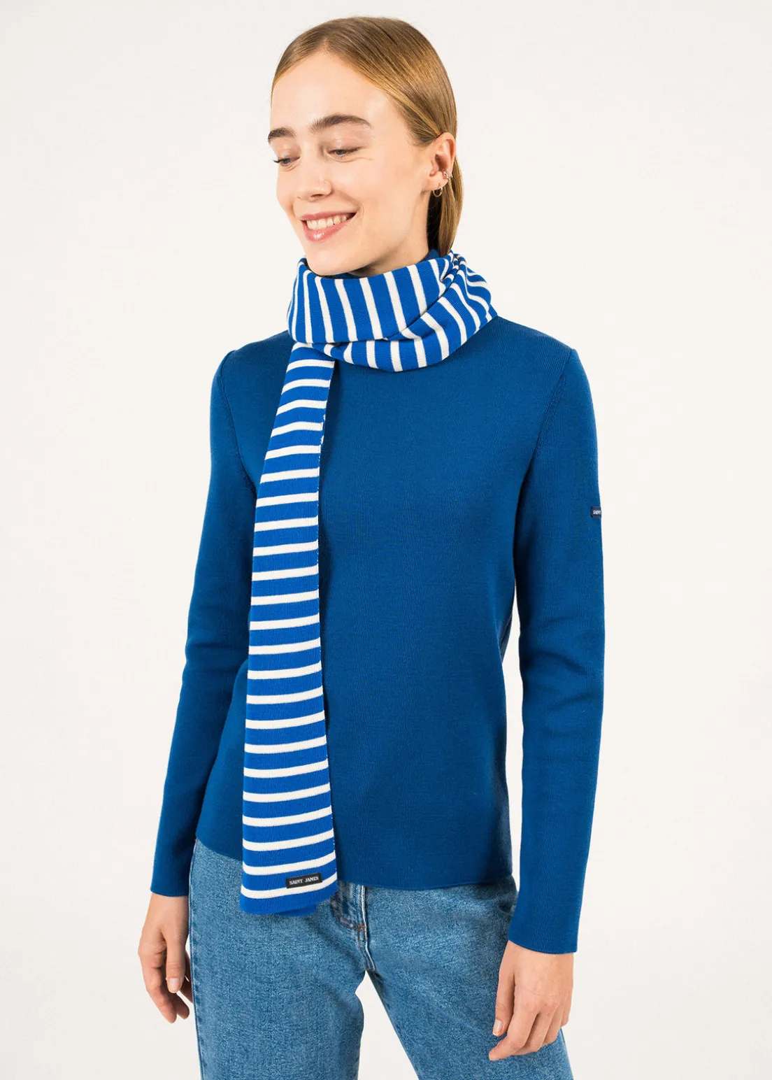 Duguay striped scarf