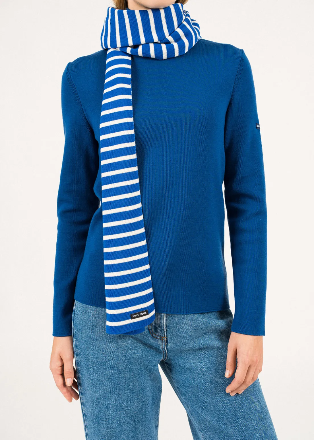 Duguay striped scarf