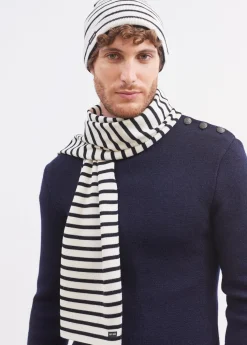 Duguay striped scarf