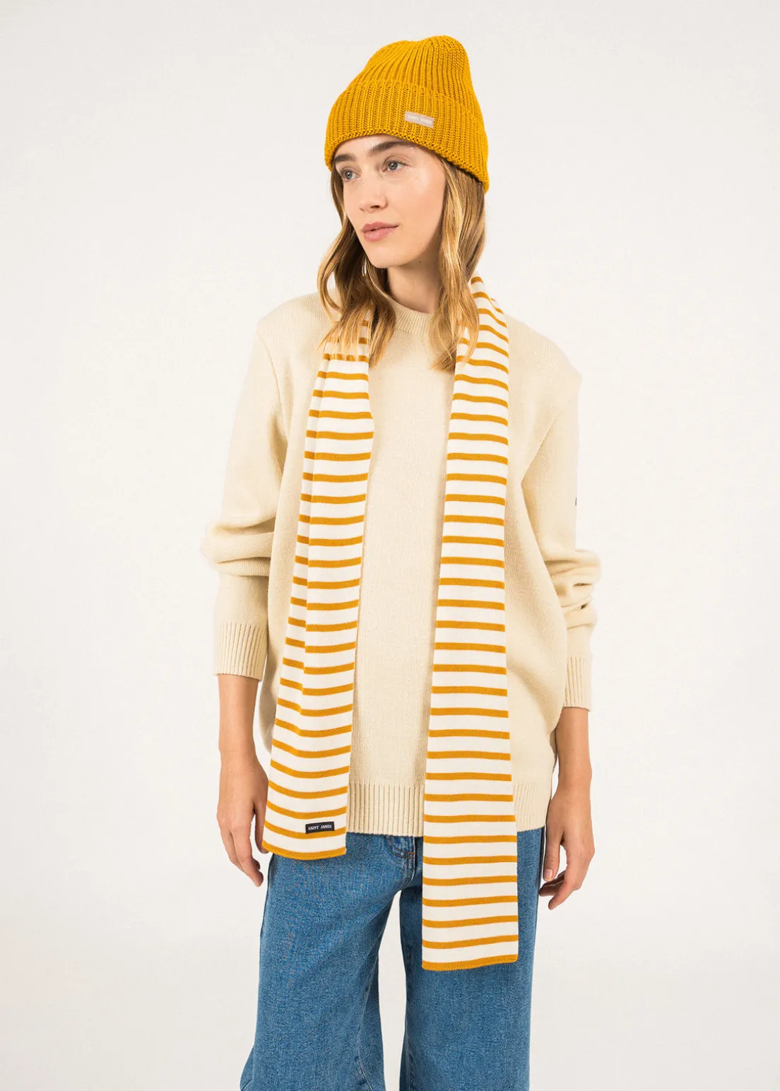 Duguay striped scarf