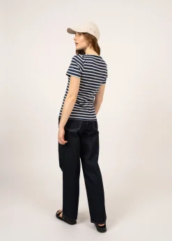 Etrille short sleeve striped sailor shirt