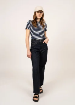 Etrille short sleeve striped sailor shirt