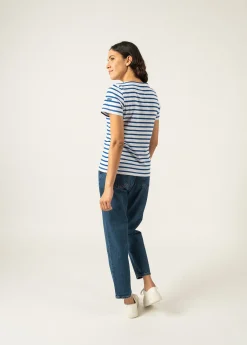 Etrille short sleeve striped sailor shirt