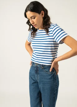 Etrille short sleeve striped sailor shirt