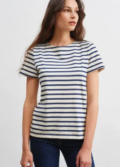 Etrille short sleeve striped sailor shirt