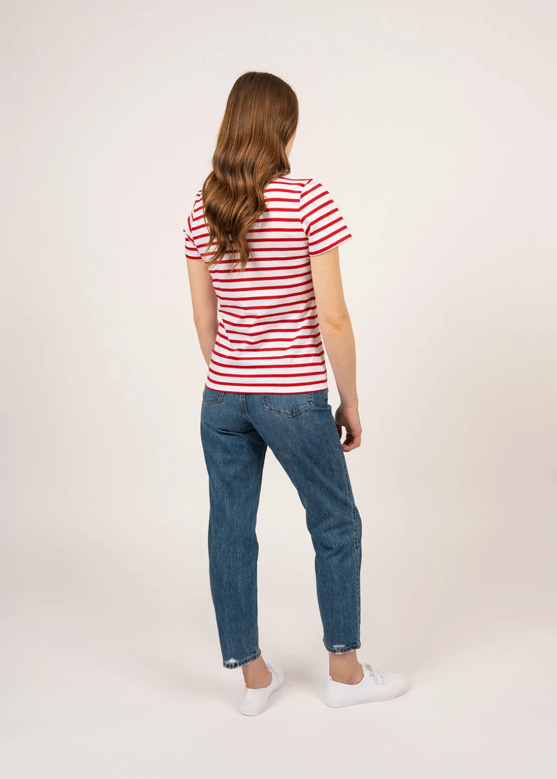 Etrille short sleeve striped sailor shirt