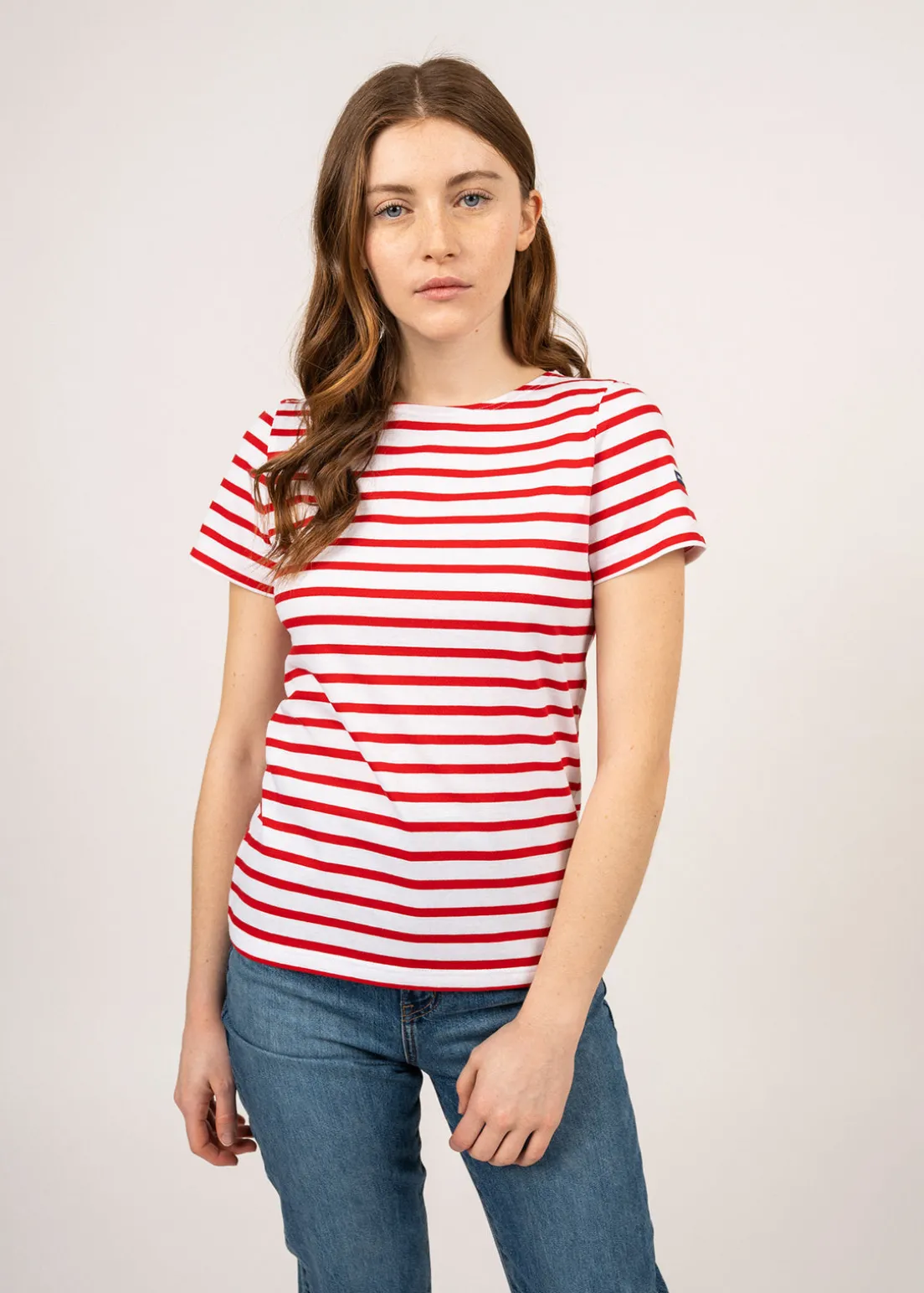 Etrille short sleeve striped sailor shirt