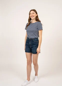 Etrille short sleeve striped sailor shirt