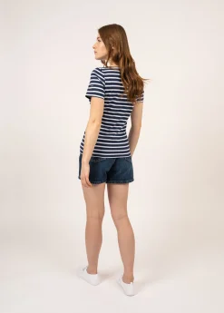 Etrille short sleeve striped sailor shirt