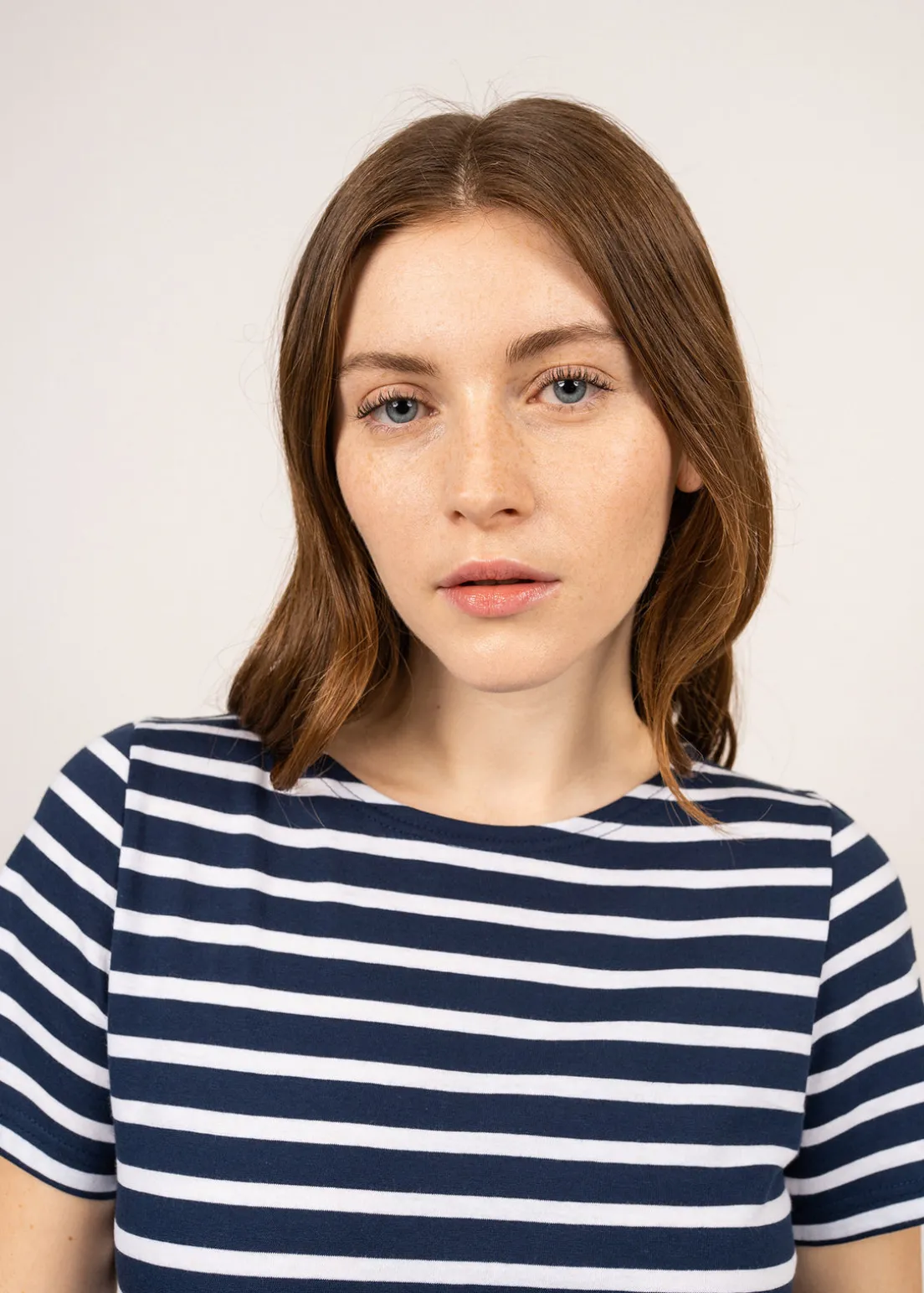 Etrille short sleeve striped sailor shirt