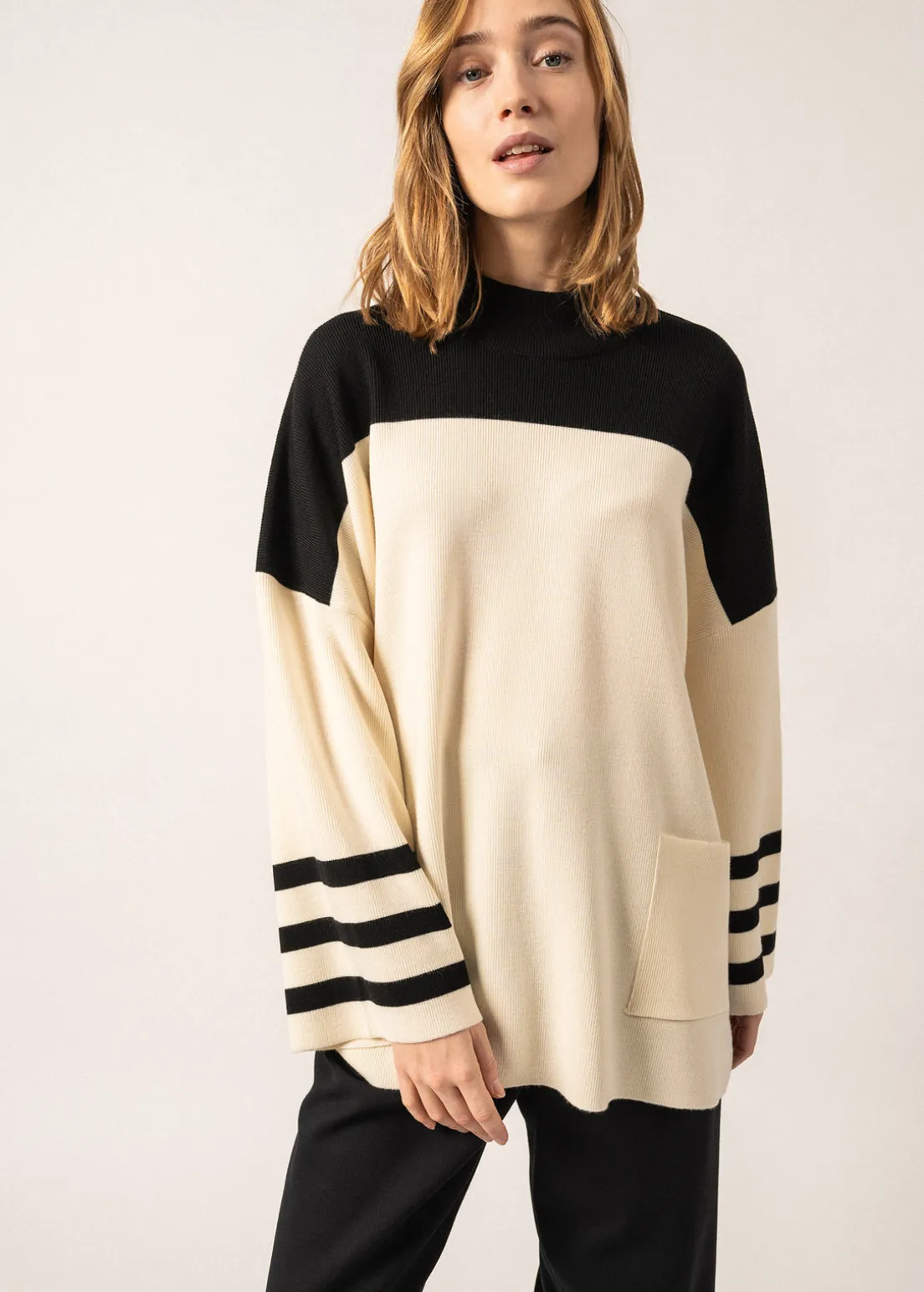 Givre High-neck Wool Tunic