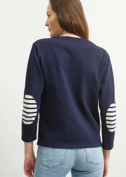 Guildo boat neck sailor shirt