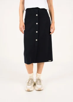 Ile Lacroix Buttoned Wool Skirt