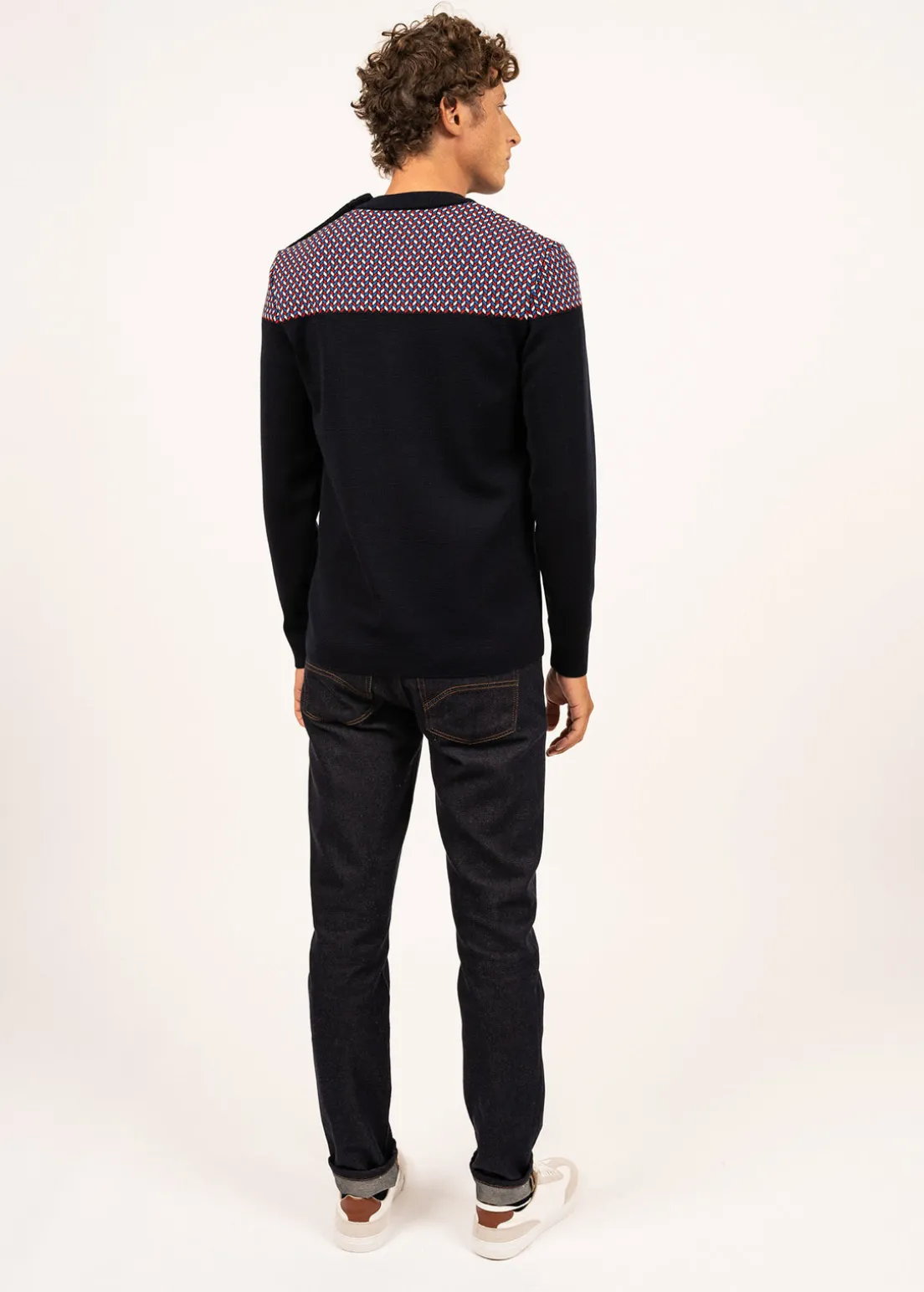 Jacquard sailor jumper