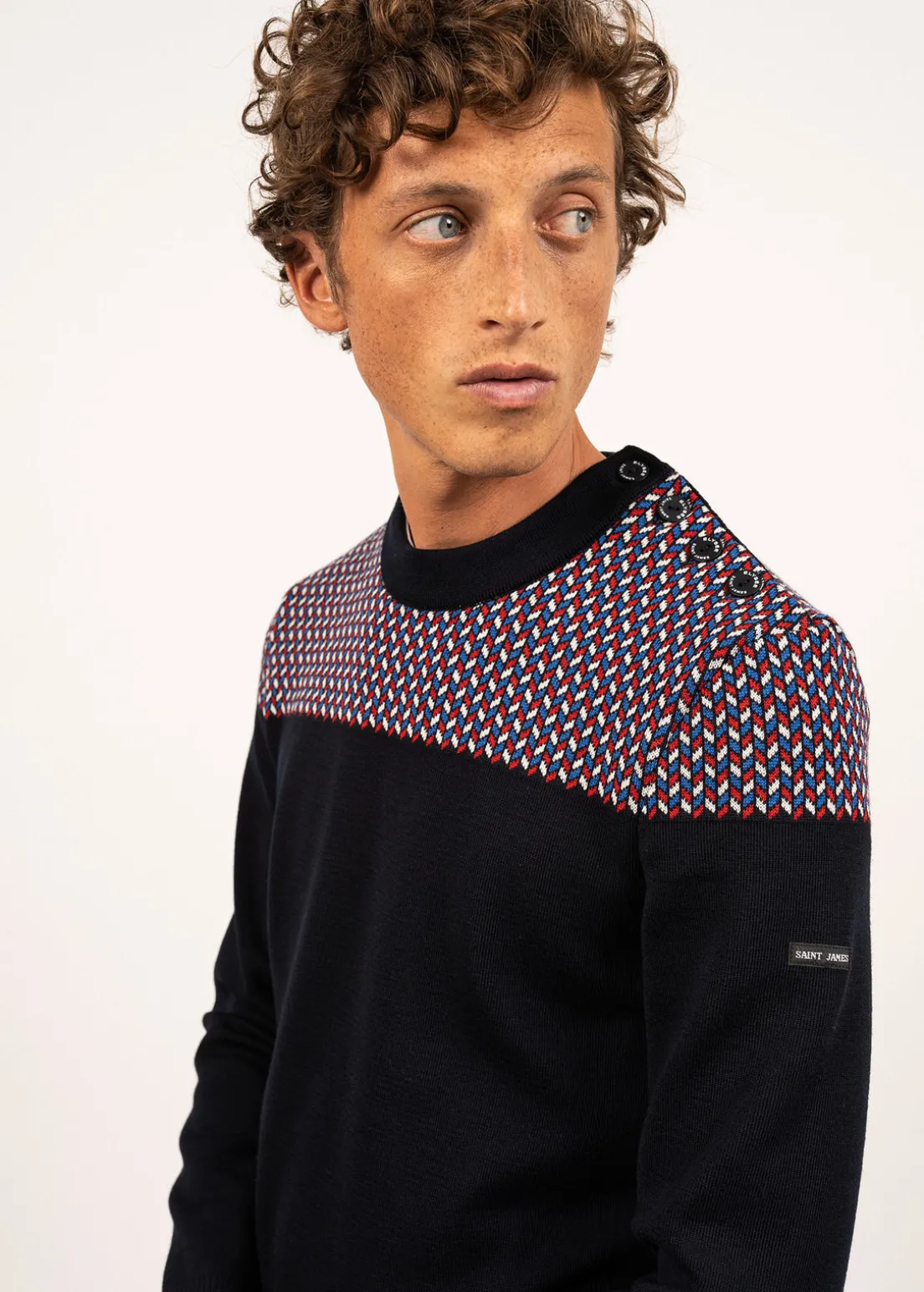 Jacquard sailor jumper