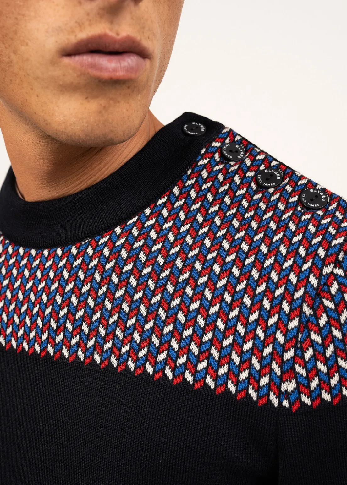 Jacquard sailor jumper
