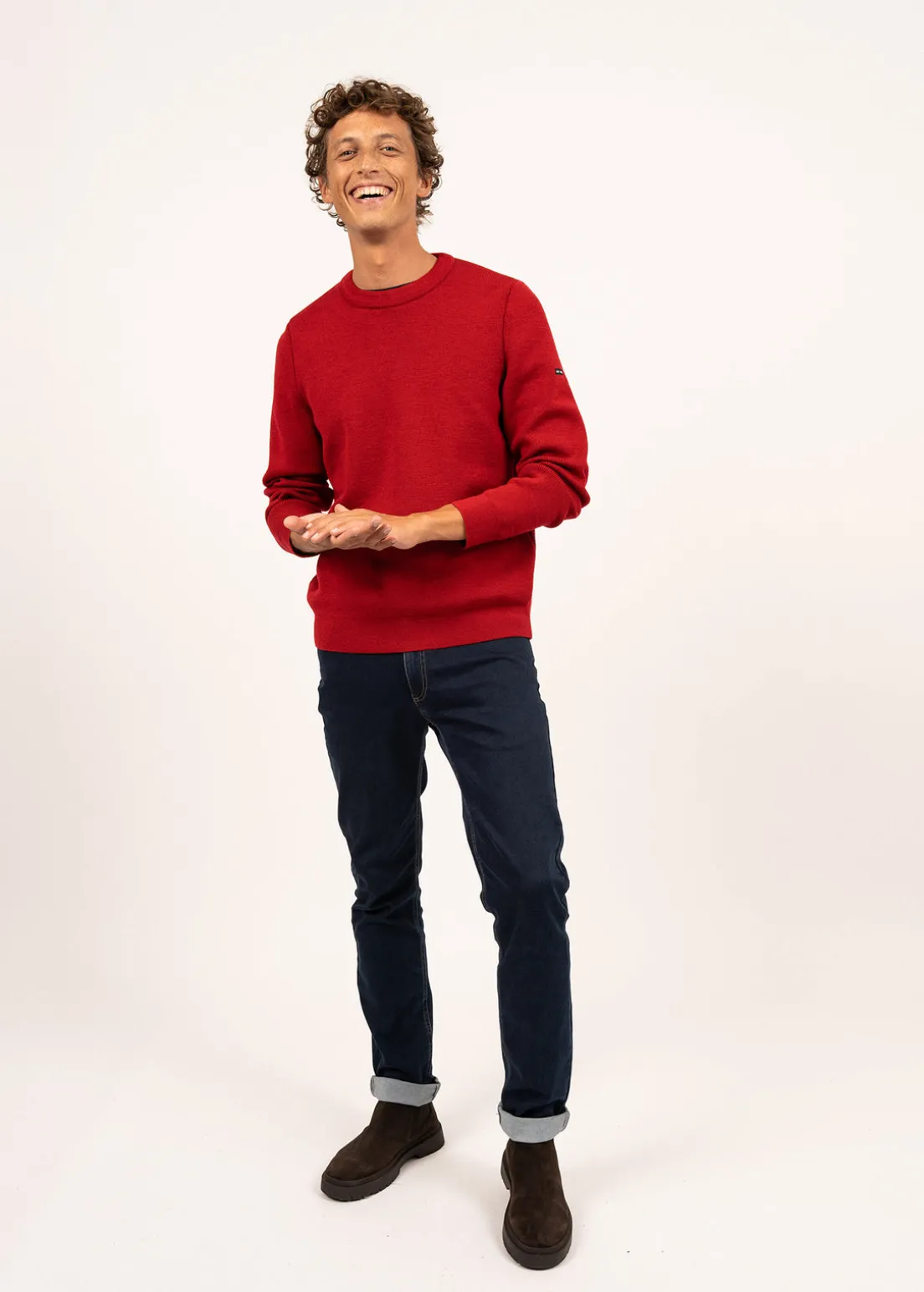 Locronan round neck jumper