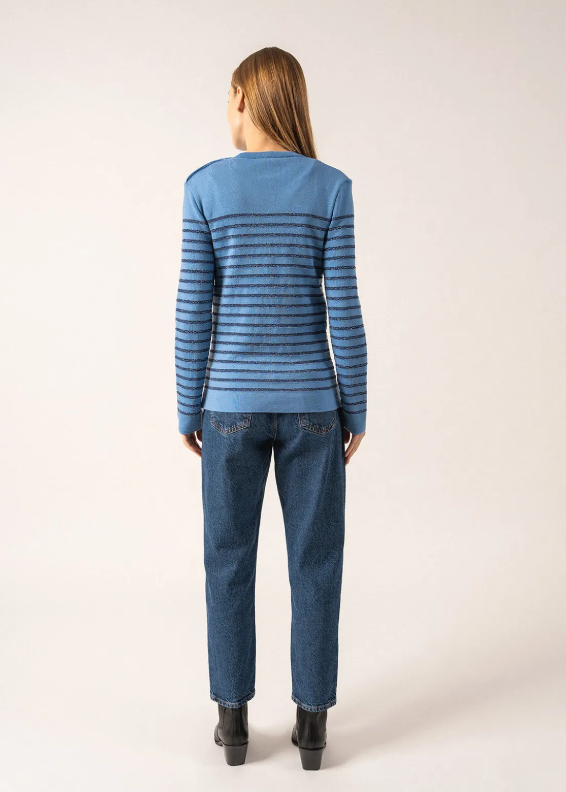 Marée II Lurex sailor jumper