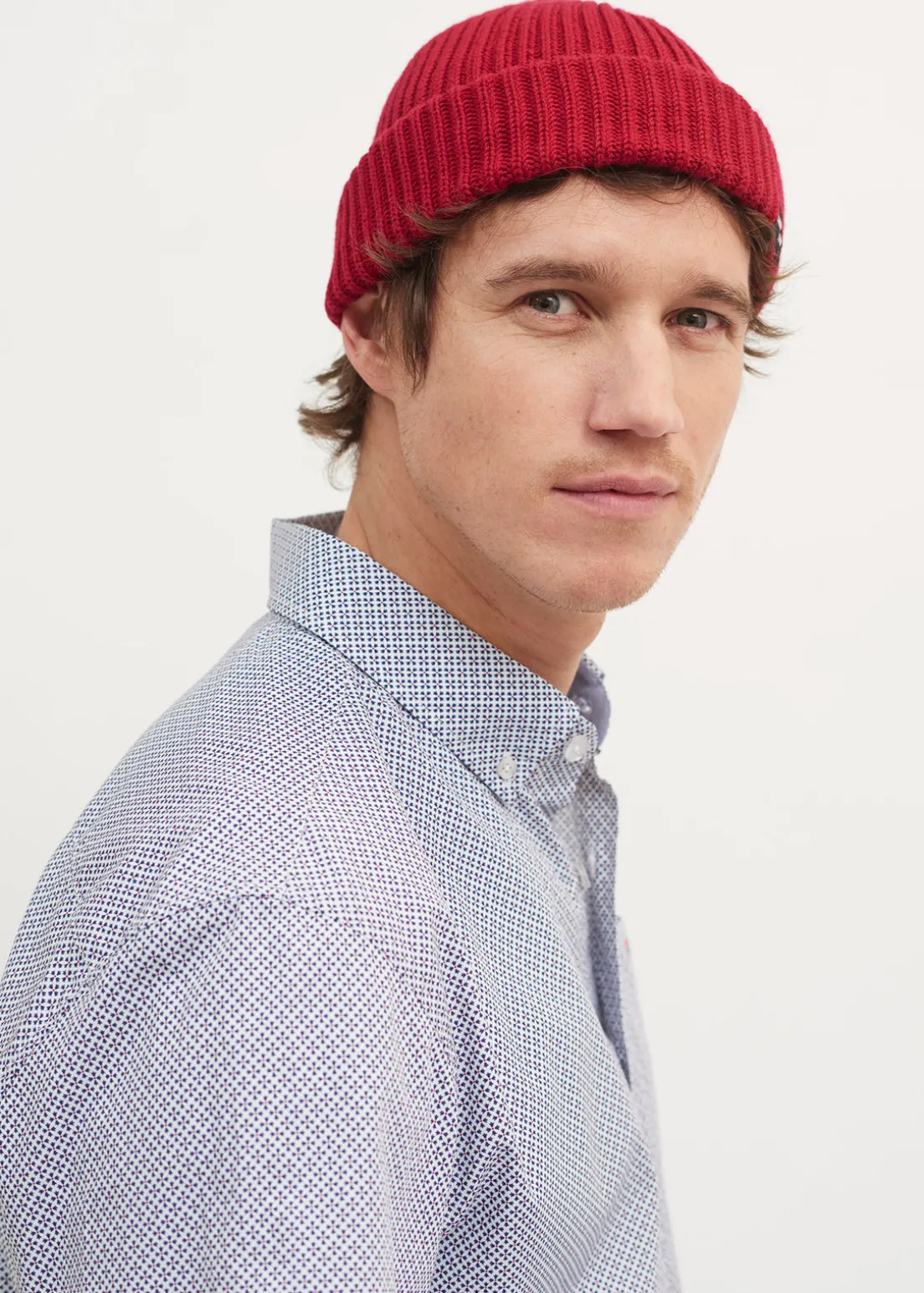 Miki sailor cap with turn-up,