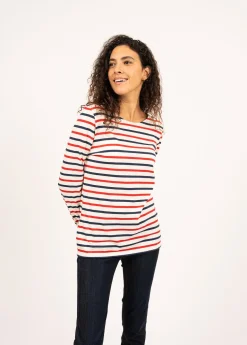 Minquidame tricolour striped sailor shirt