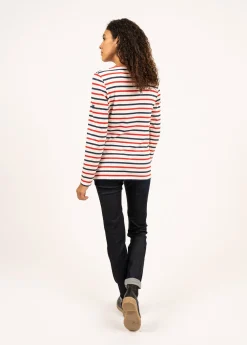 Minquidame tricolour striped sailor shirt