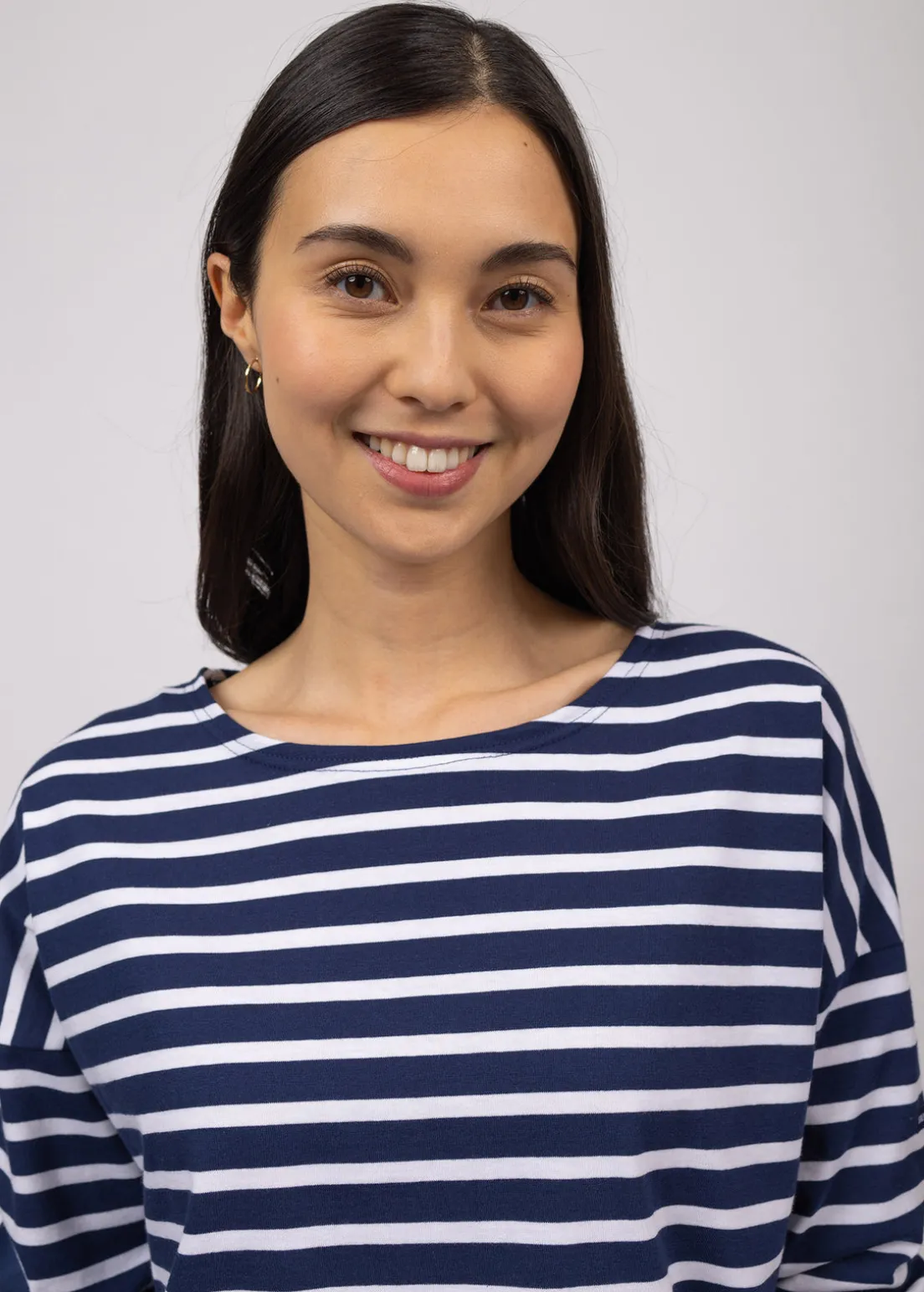 Minquiers Drop oversized striped sailor shirt