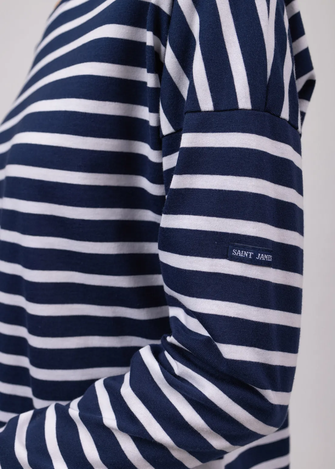 Minquiers Drop oversized striped sailor shirt