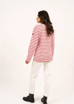 Minquiers unisex striped sailor shirt